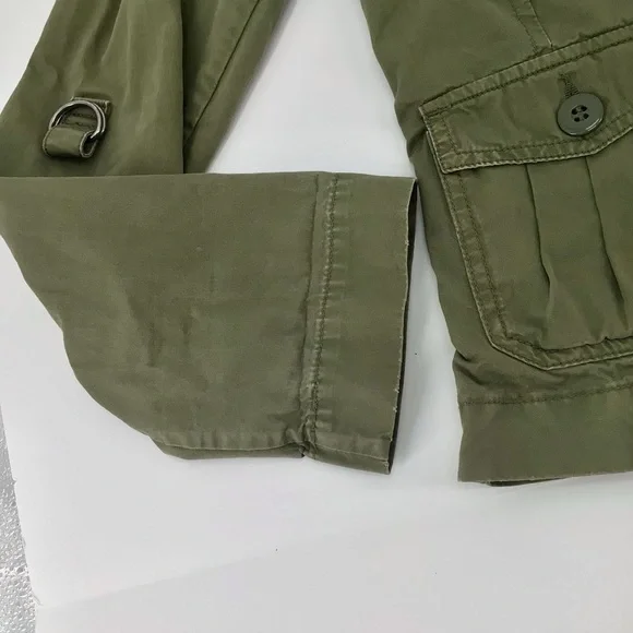 Lucky Brand Olive Green Jacket Utility Standard Issue Military Size XS - Picture 6 of 12